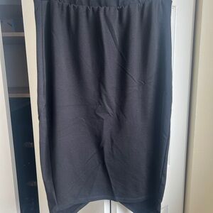 Torrid Black Pencil Skirt Women’s Size 0 Plus Pull On Stretch Career Work Midi